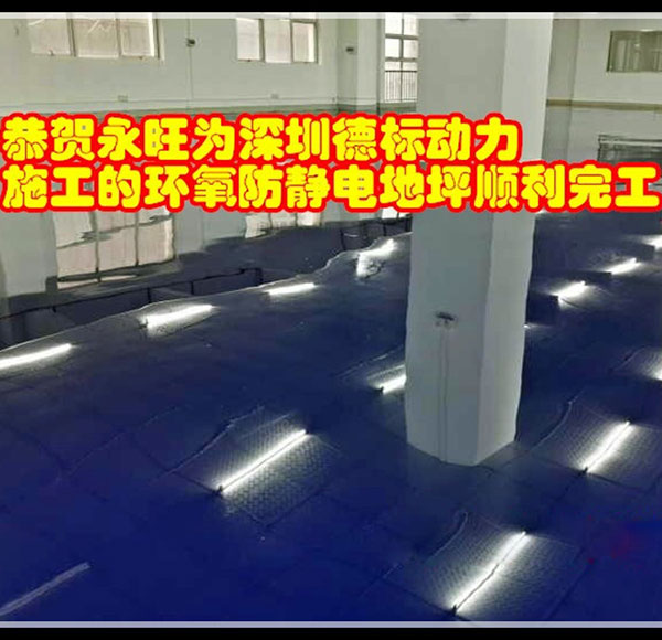 深圳德標(biāo)動(dòng)力環(huán)氧樹(shù)脂防靜電地坪漆工程